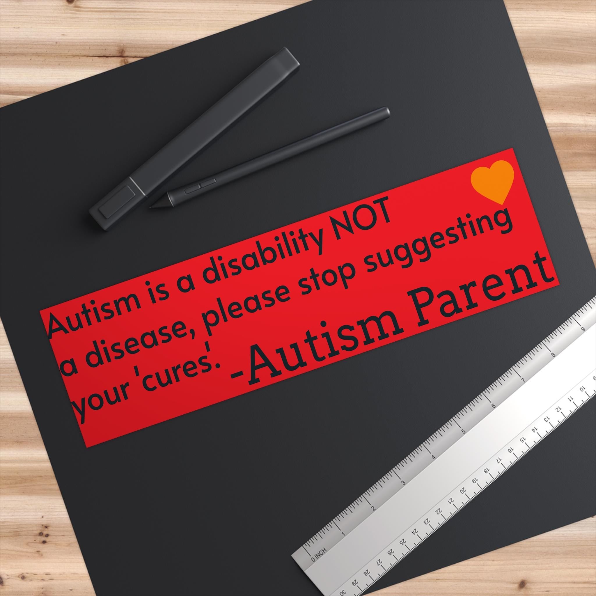 Autism Disability Awareness Bumper Sticker (Waterproof Vinyl)