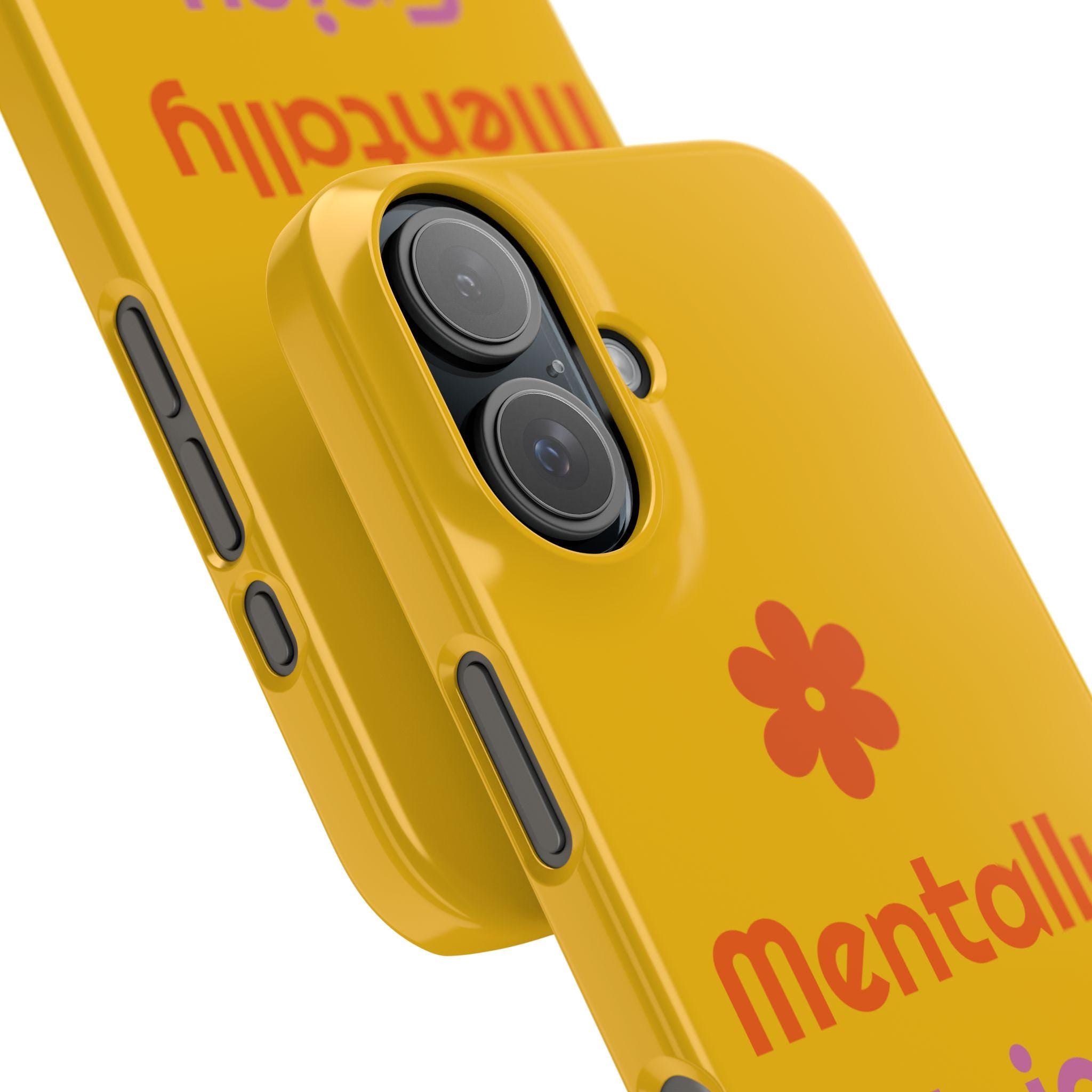 Polycarbonate Phone Case: Mentally Spicy Design (Glossy or Matte)