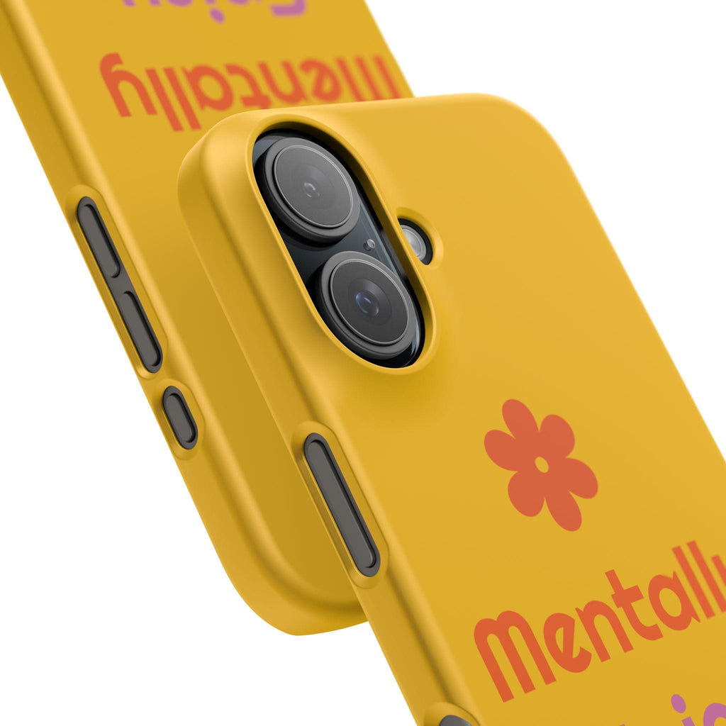 Polycarbonate Phone Case: Mentally Spicy Design (Glossy or Matte)
