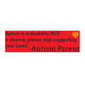 Autism Disability Awareness Bumper Sticker (Waterproof Vinyl)